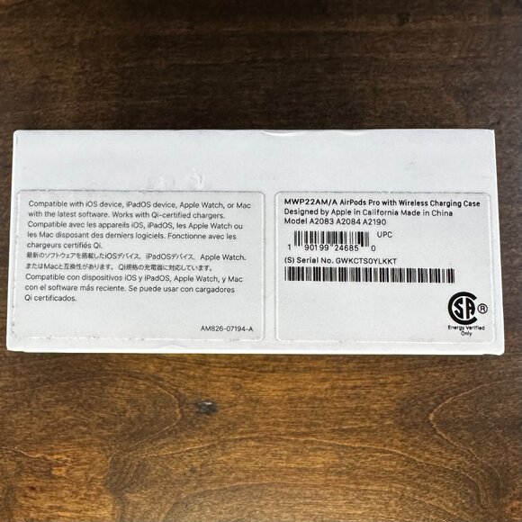 Apple AirPods Pro with Wireless Charging Case - Model MWP22AM/A - STATIC NOISE - Picture 11 of 11